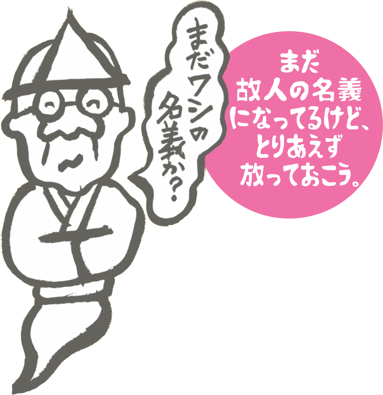まだ故人の名義になっているけど、とりあえず放っておこう。